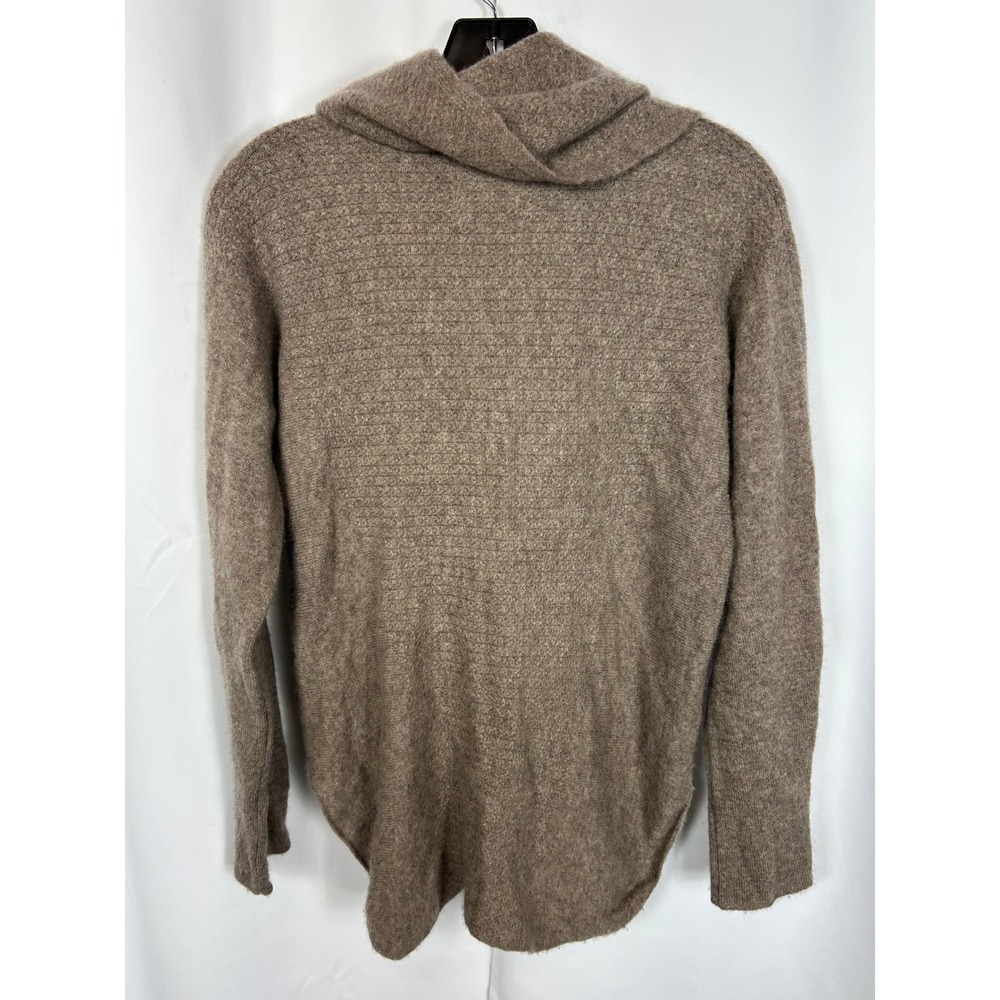 Cynthia Rowley Minimalist Taupe 100% Cashmere Cowl Neck Sweater S/M - Picture 5 of 7